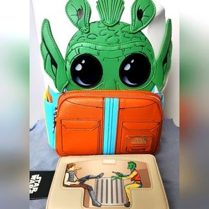Loungefly Star Wars Greedo & Han Solo Backpack and Wallet